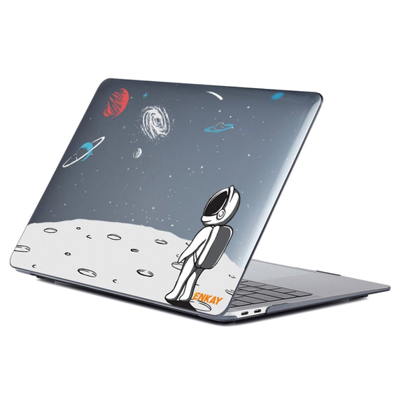 ENKAY Star Series Pattern Laotop Protective Crystal Case For MacBook Pro 13.3 inch A2251 / A2289 / A2338 2020(Backpack Astronaut)