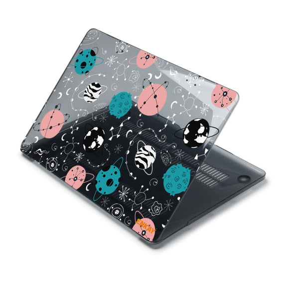 ENKAY Star Series Pattern Laotop Protective Crystal Case For MacBook Pro 14.2 inch A2442 (2021)(Geometric Planet)
