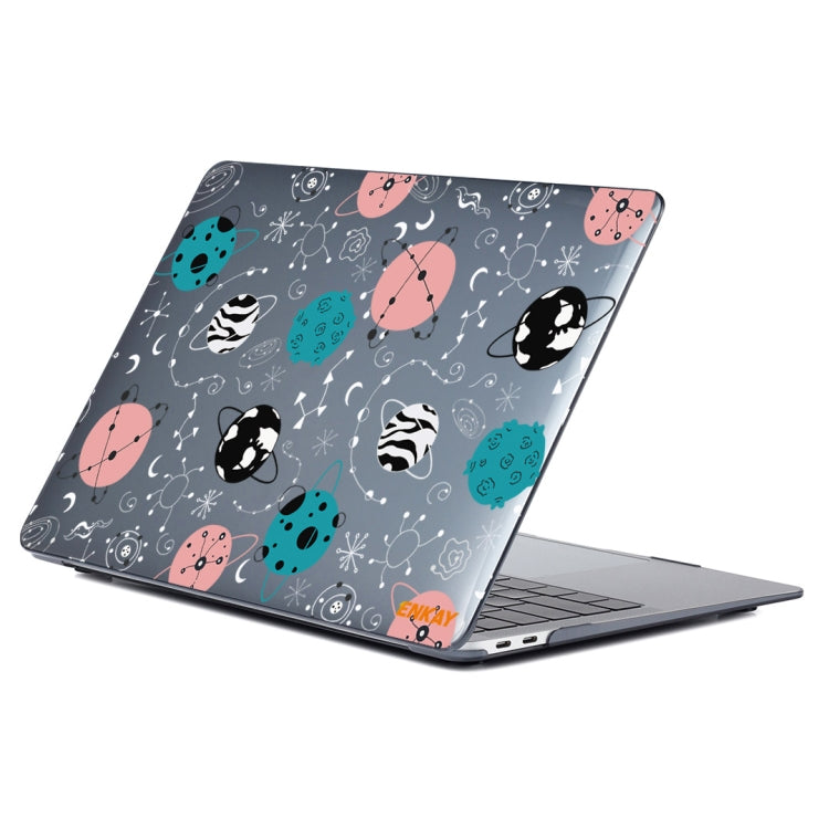 ENKAY Star Series Pattern Laotop Protective Crystal Case For MacBook Pro 14.2 inch A2442 (2021)(Geometric Planet)