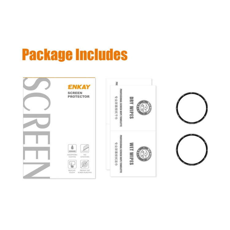 2 PCS ENKAY 3D Full Coverage Soft PC Edge + PMMA HD Screen Protector Film Compatible with Garmin Epix