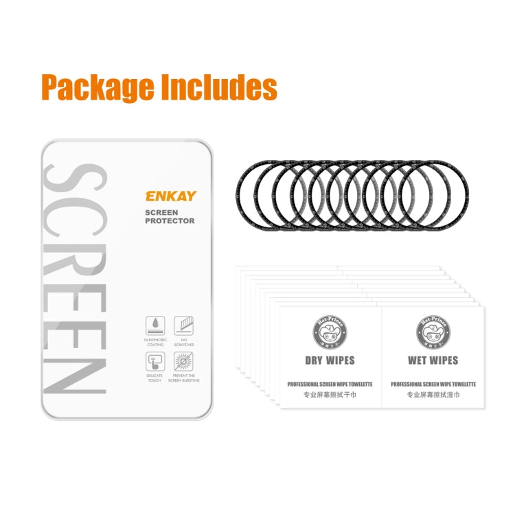 10 PCS ENKAY 3D Full Coverage Soft PC Edge + PMMA HD Screen Protector Film Compatible with Garmin Epix