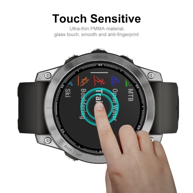 5 PCS ENKAY 3D Full Coverage Soft PC Edge + PMMA HD Screen Protector Film Compatible with Garmin Fenix 7