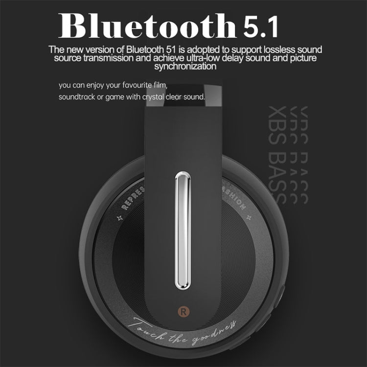 P6 Bluetooth 5.1 Wireless Stereo Headset with Microphone(White)