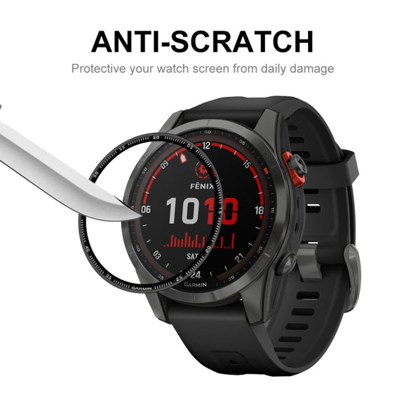 2 PCS ENKAY 3D Full Coverage Soft PC Edge + PMMA HD Screen Protector Film Compatible with Garmin Fenix 7S