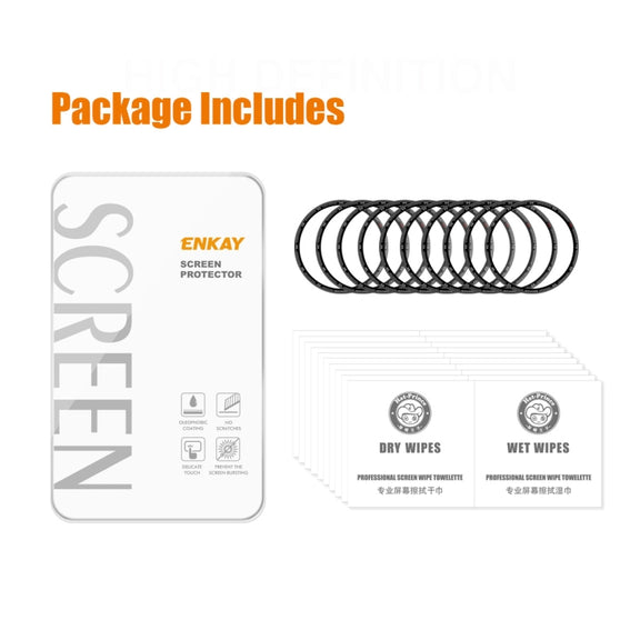 10 PCS ENKAY 3D Full Coverage Soft PC Edge + PMMA HD Screen Protector Film Compatible with Garmin Fenix 7S