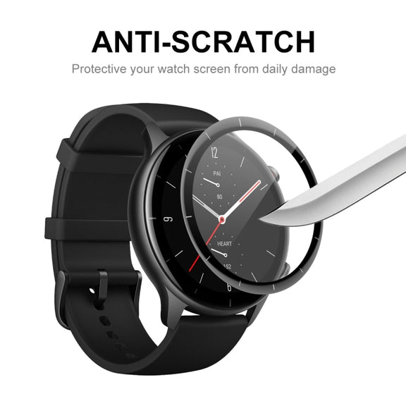 2 PCS ENKAY 3D Full Coverage Soft PC Edge + PMMA HD Screen Protector Film For Amazfit GTR 3