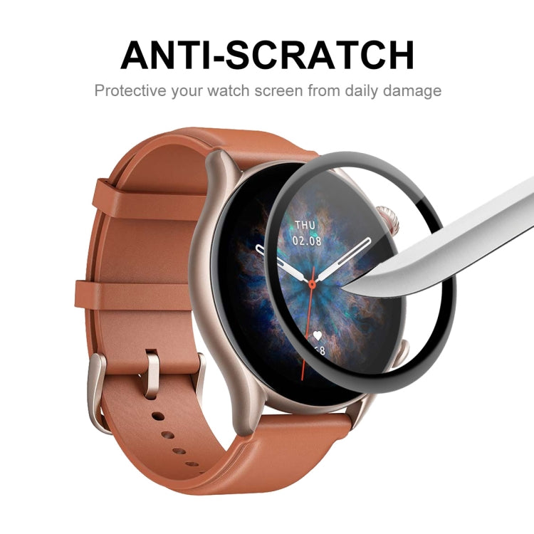 2 PCS ENKAY 3D Full Coverage Soft PC Edge + PMMA HD Screen Protector Film For Amazfit GTR 3 Pro