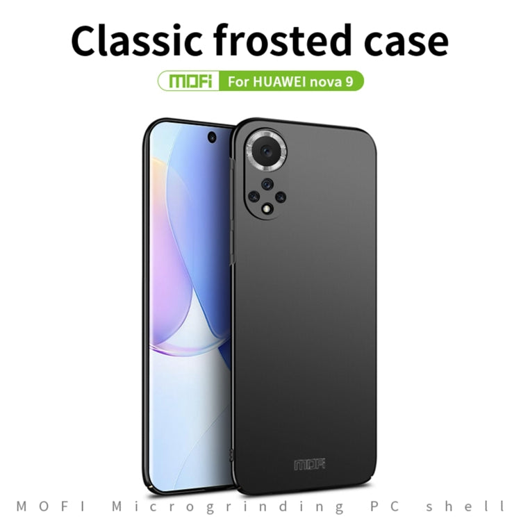 For Huawei Nova 9 MOFI Frosted PC Ultra-thin Hard Phone Case(Blue)
