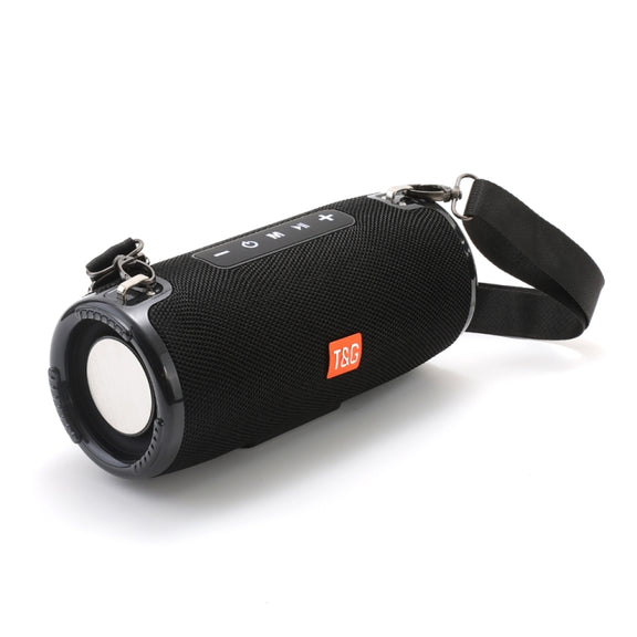 T&G TG324 High Power Water-resistant Portable Bluetooth Speaker Support FM / TF Card(Black)