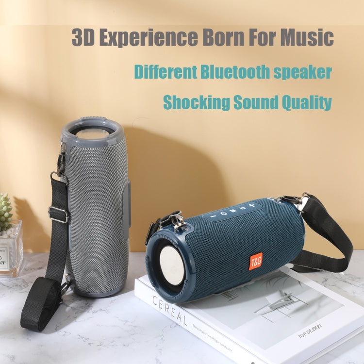 T&G TG324 High Power Water-resistant Portable Bluetooth Speaker Support FM / TF Card(Gray)
