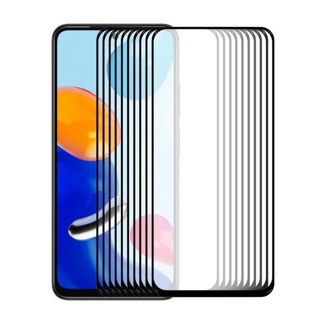 10 PCS For Redmi Note 11S 4G ENKAY Full Glue 0.26mm 9H 2.5D Tempered Glass Full Film