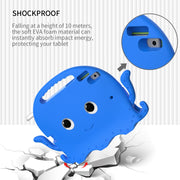 For iPad Air 3 10.5 2019 / Pro 10.5 Octopus Style EVA + PC Tablet Case with Strap(Blue)