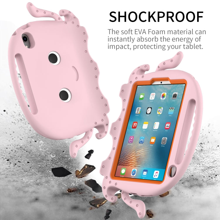 For iPad mini 6 / mini 2024 Octopus Style EVA Hybrid PC Tablet Case with Strap(Pink)