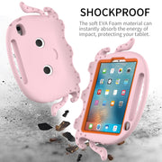 For iPad mini 6 / mini 2024 Octopus Style EVA Hybrid PC Tablet Case with Strap(Pink)