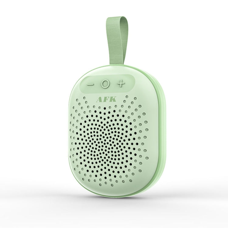 AEC BT513 RGB Light Water-resistant Portable Bluetooth Speaker Support FM / TF Card(Light Green)