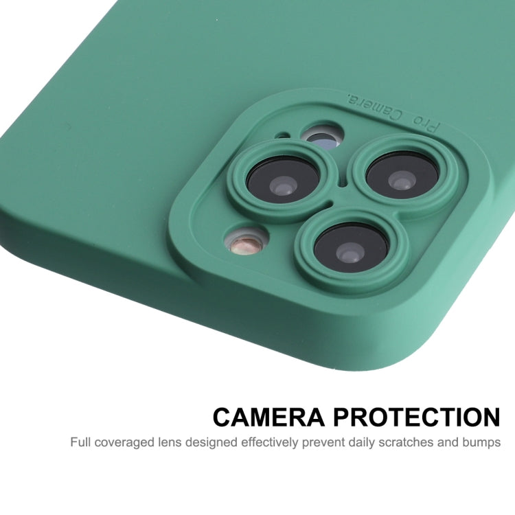 For iPhone 13 Pro Max ENKAY Liquid Silicone Phone Case (Dark Green)
