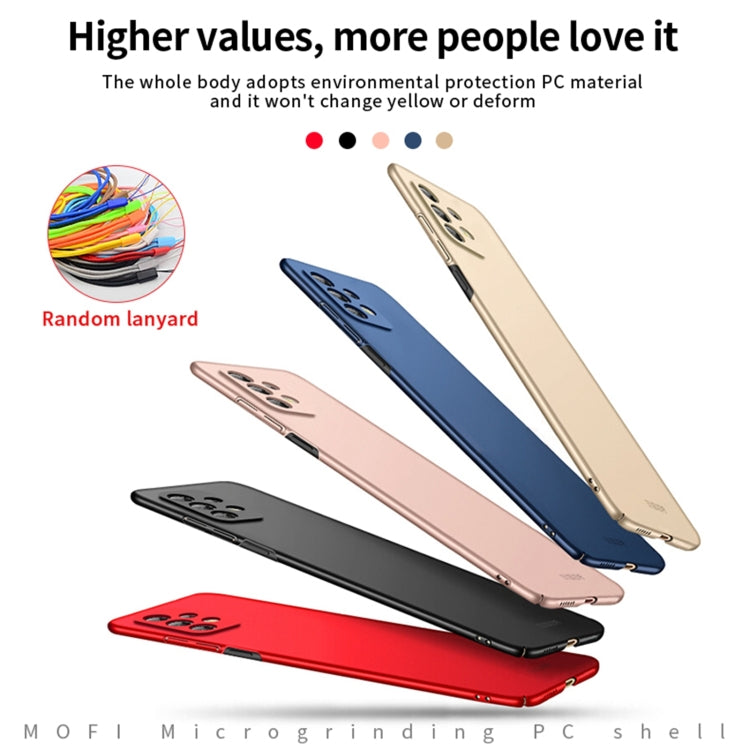 For Samsung Galaxy A53 5G MOFI Frosted PC Ultra-thin Hard Phone Case(Rose gold)