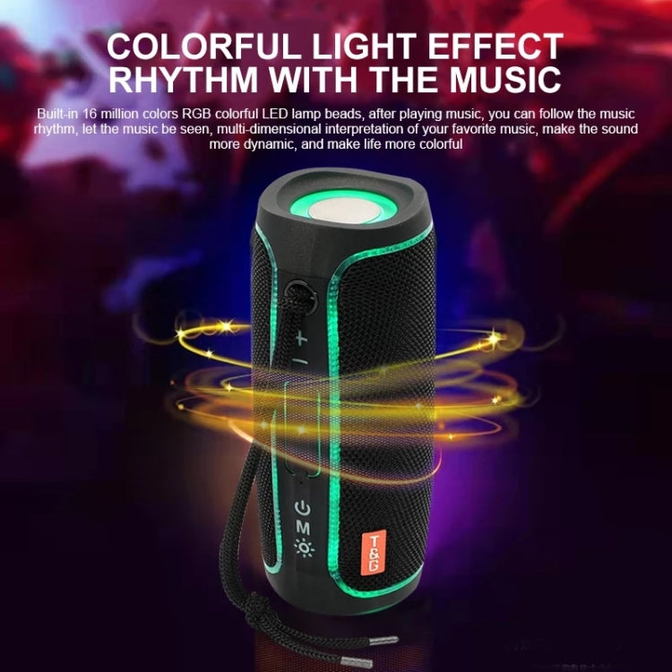 T&G TG288 TWS Portable LED Light Bluetooth Speaker(Black)