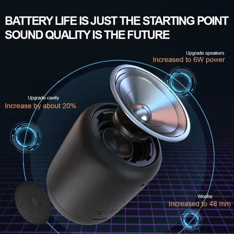 T&G TG288 TWS Portable LED Light Bluetooth Speaker(Black)