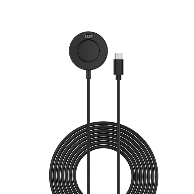 Compatible with Garmin Venu 2 Type-C / USB-C Interface Watch Charger With Data Function(Black)