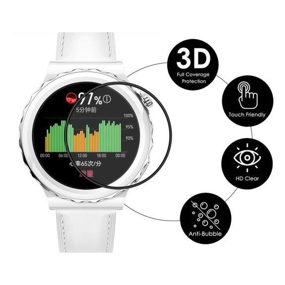 2 PCS For Huawei Watch GT 3 Pro 43mm ENKAY 3D Full Coverage Soft PC Edge + PMMA HD Screen Watch Film