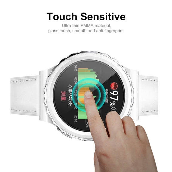 2 PCS For Huawei Watch GT 3 Pro 43mm ENKAY 3D Full Coverage Soft PC Edge + PMMA HD Screen Watch Film