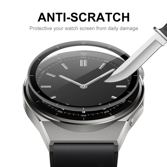 2 PCS For Huawei Watch GT 3 Pro 46mm ENKAY 3D Full Coverage Soft PC Edge + PMMA HD Screen Watch Film