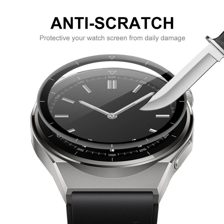 2 PCS For Huawei Watch GT 3 Pro 46mm ENKAY 3D Full Coverage Soft PC Edge + PMMA HD Screen Watch Film