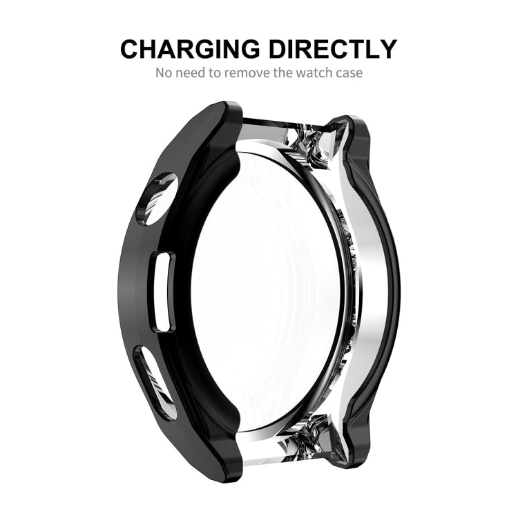 For Huawei Watch GT 3 Pro 46mm ENKAY Full Coverage Electroplated Soft TPU Case with Screen Protection(Rose Gold)