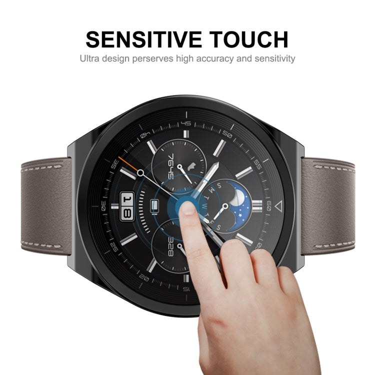For Huawei Watch GT 3 Pro 46mm ENKAY Full Coverage Electroplated Soft TPU Case with Screen Protection(Golden)
