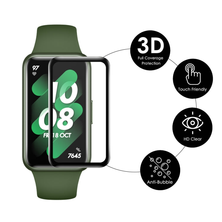 2 PCS For Huawei Band 7/6 / Honor Band 6 ENKAY 3D Full Coverage Soft PC Edge + PMMA HD Screen Watch Film