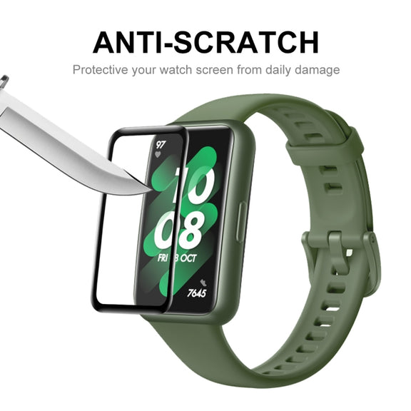 2 PCS For Huawei Band 7/6 / Honor Band 6 ENKAY 3D Full Coverage Soft PC Edge + PMMA HD Screen Watch Film