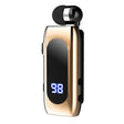 K55 Retractable Cable BT5.2 Smart In-ear Single Sports Earphone(Gold) - Sport Earphone by PMC TechLife | Online Shopping South Africa | PMC TechLife