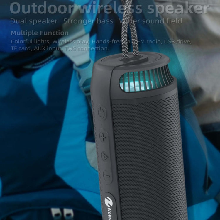 NewRixing NR9015 14W Portable IPX6 Water-resistant TWS Stereo Bluetooth Speaker(Red)