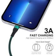 ENKAY ENK-CB118 1m USB 3.0 to 8 Pin 3A Fast Charging Sync Data Cable(Orange)