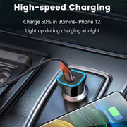 TE-P2 PD20W USB-C / Type-C Car Charger with Type-C to Type-C Data Cable(White)