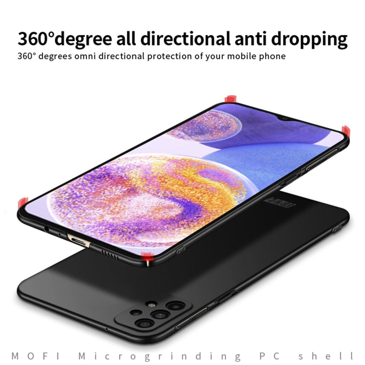 For Samsung Galaxy A23 4G MOFI Frosted PC Ultra-thin Hard Case(Black)