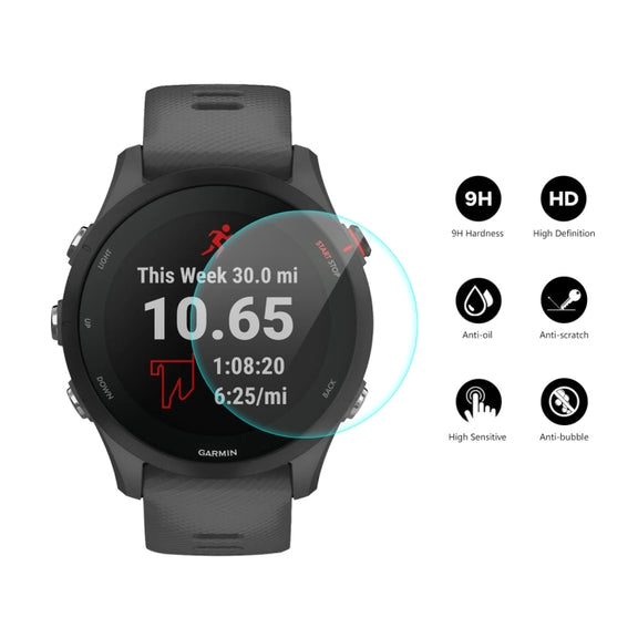 10 PCS Compatible with Garmin Compatible witherunner 255 ENKAY 0.2mm 9H Tempered Glass Screen Protector Watch Film