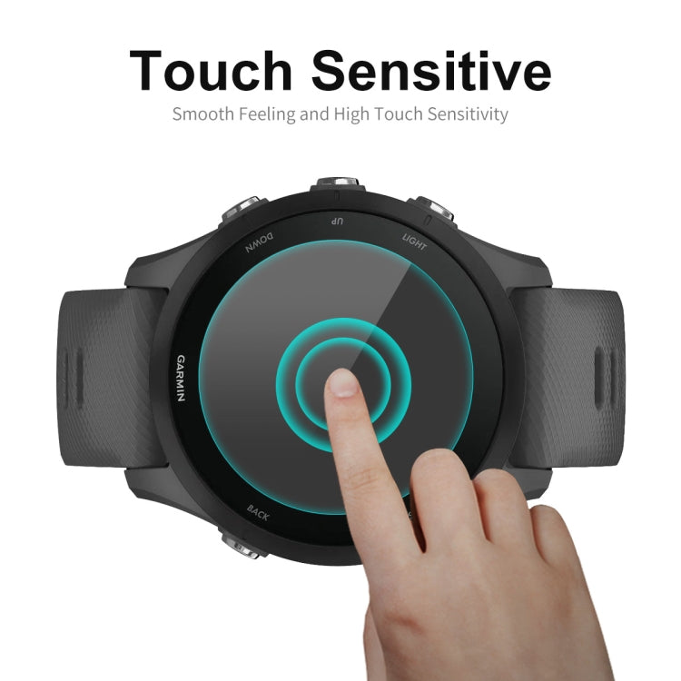 10 PCS Compatible with Garmin Compatible witherunner 255 ENKAY 0.2mm 9H Tempered Glass Screen Protector Watch Film