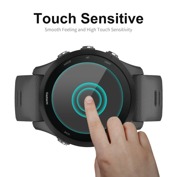 10 PCS Compatible with Garmin Compatible witherunner 255 ENKAY 0.2mm 9H Tempered Glass Screen Protector Watch Film