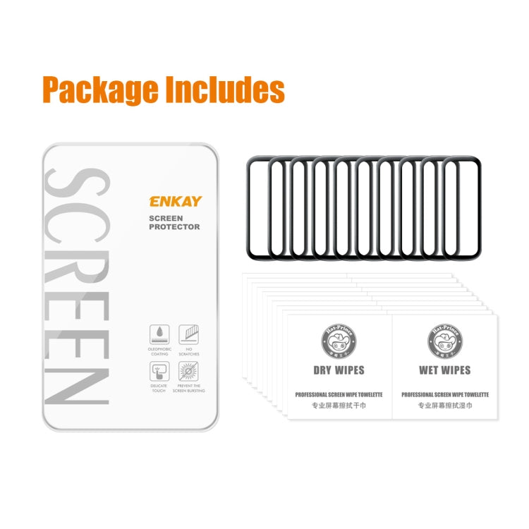 10 PCS For Samsung Galaxy Fit 2 ENKAY Hat-Prince 3D Full Coverage Soft PC Edge + PMMA HD Screen Protector Film