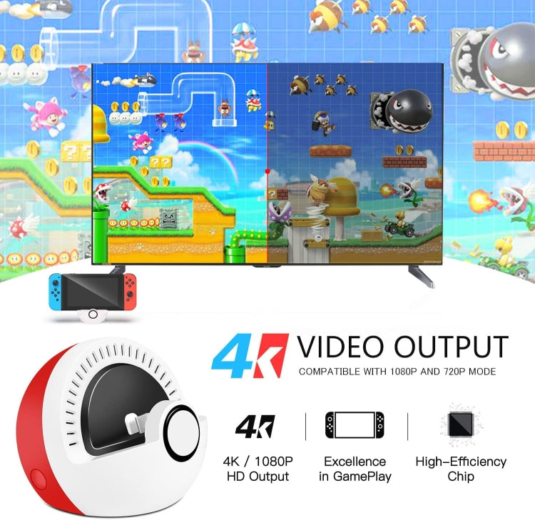 Multifunctional HDMI Charging Base Accessories For Nintendo Switch