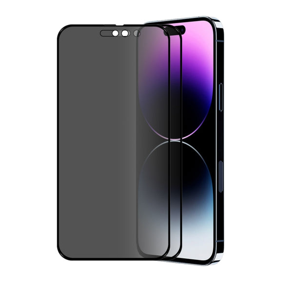 For iPhone 14 Pro 2pcs ENKAY 28 Degree Anti-peeping Tempered Glass Film