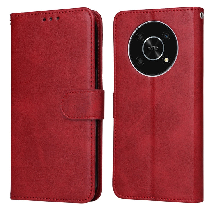 For Honor X9 / X30 / Magic4 Lite JSM Calf Texture Leather Phone Case(Red)