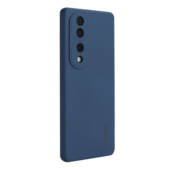 For Honor 70 ENKAY Liquid Silicone Shockproof Phone Case(Dark Blue)