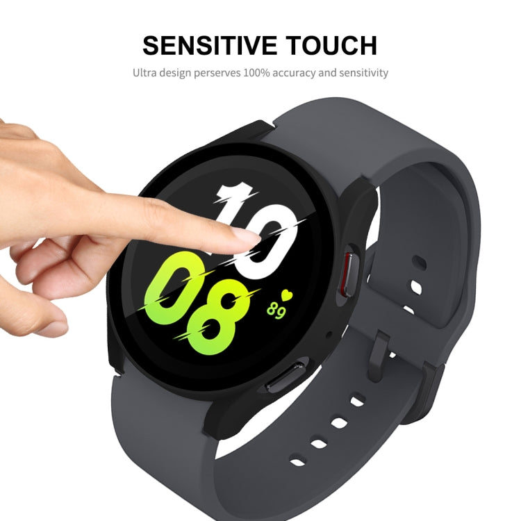 For Samsung Galaxy Watch5 40mm ENKAY Hat-Prince Full Coverage PC Frame + 9H Tempered Glass Case(Pink)