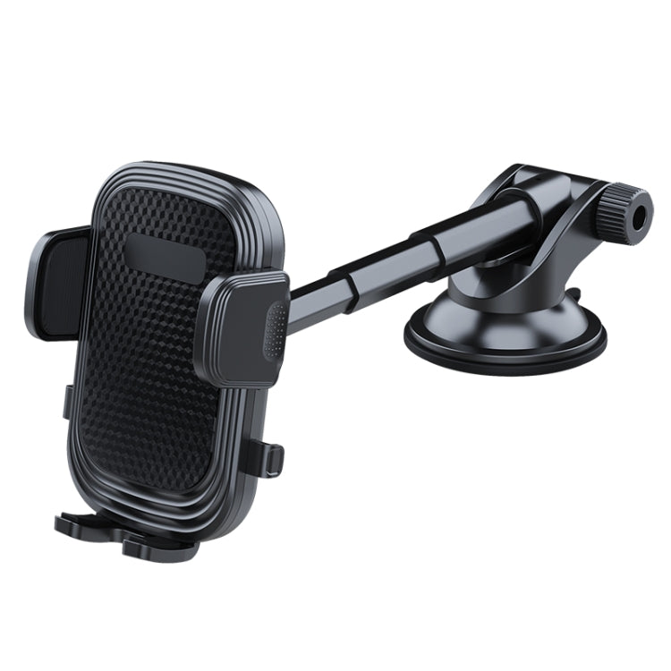 A190+X903 Car Windscreen Dashboard Sucker Mount 3-Phase Telescopic Long Arm Phone Holder