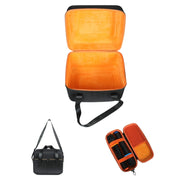 For JBL PartyBox Encore Essential Shockproof Portable Storage Bag with Microphone Bag(Black + Orange)
