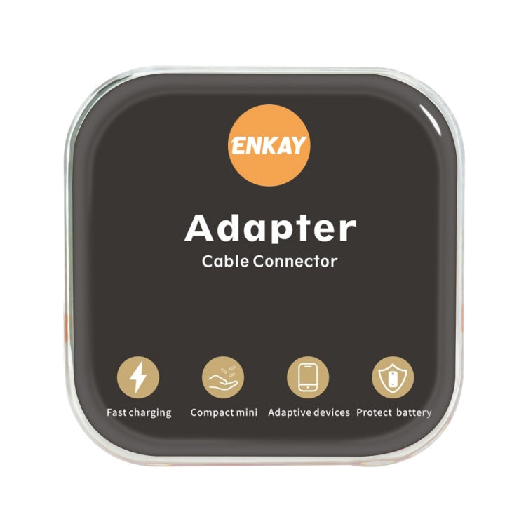ENKAY Hat-Prince 2 in 1 Type-C Male to Female Type-C + RJ45 Ethernet LAN Network Adapter