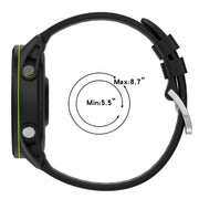 Compatible with Garmin Venu SQ 20mm Solid Color Soft Silicone Watch Band(White)